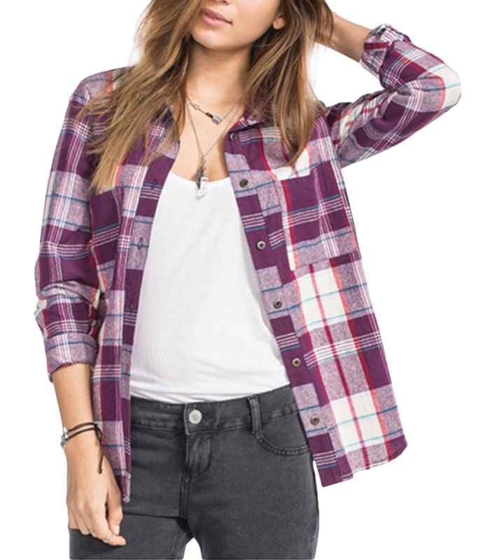 Wholesale Marmalade Lady Long Sleeve Flannel Shirt Manufacturer USA