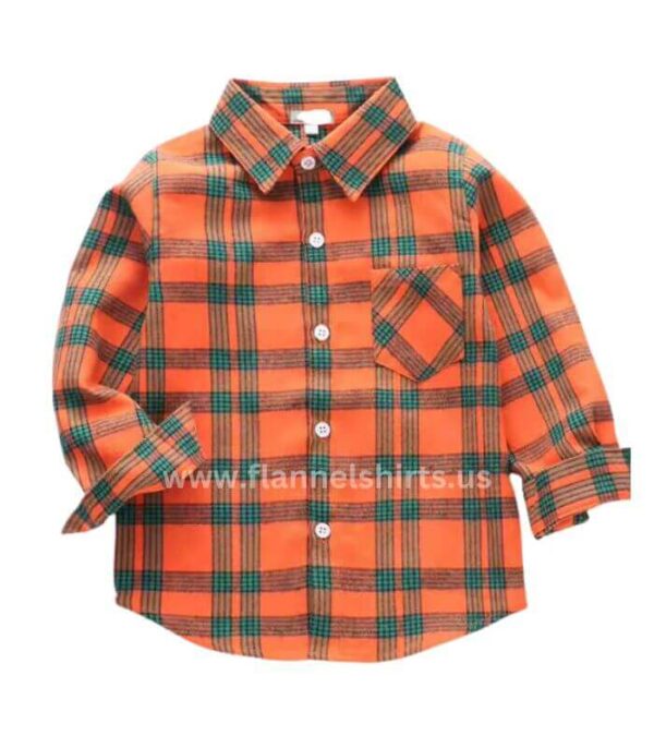 wholesale baby boy cotton plaid flannel shirt manufacturer