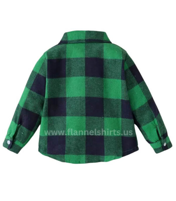 Wholesale long sleeve newborn baby flannel plaid shirt manufacturer