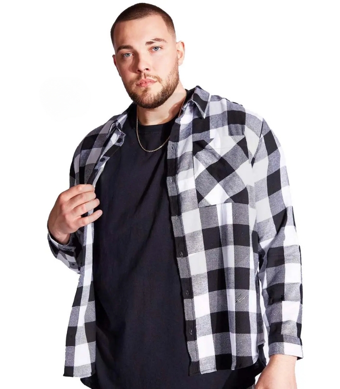 Plus Size Flannel Shirt