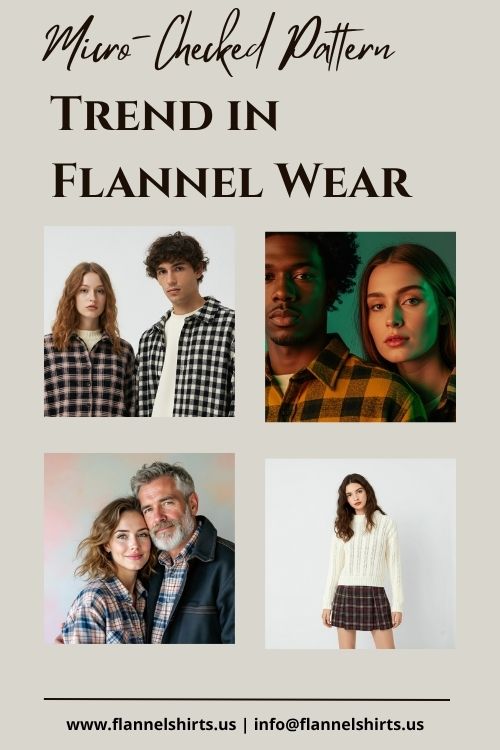 Micro-checked Flannel Shirts Wholesale