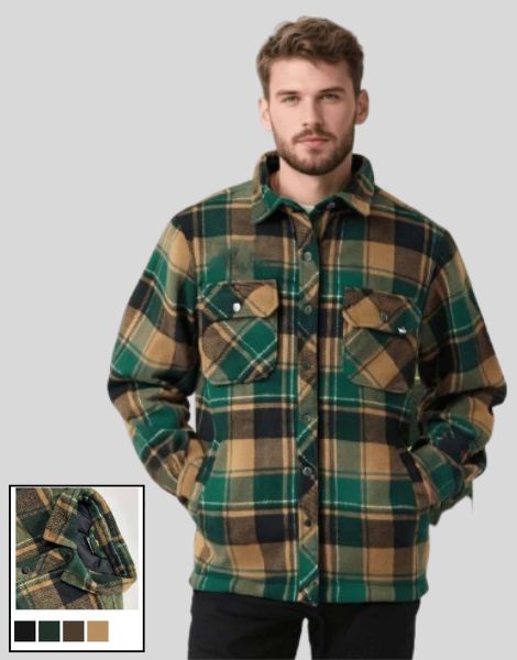 Wholesale Quilted Flannel Shaket